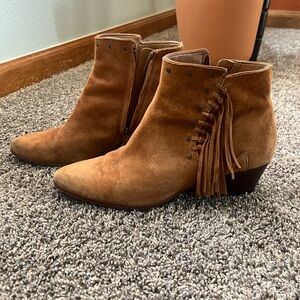 Sam Edelman fringe booties and great shape